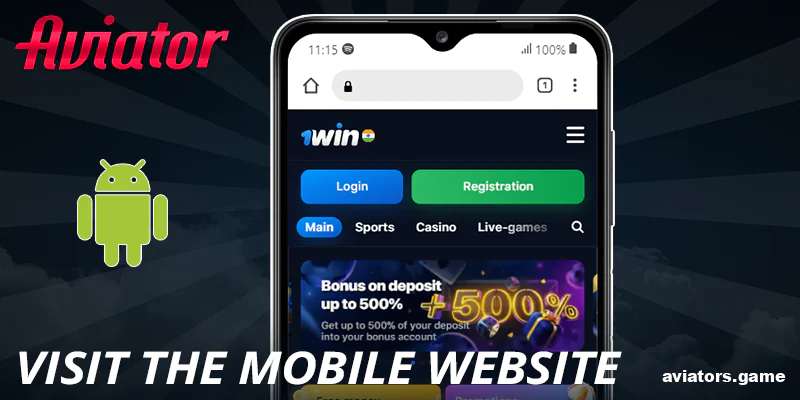 Visit gambling site from your mobile device