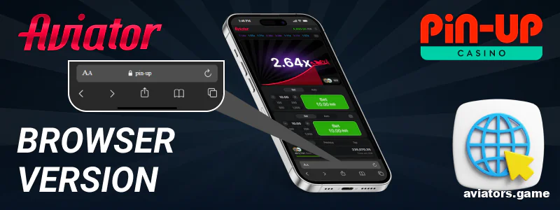 Browser version of Pin Up Aviator app for Indian players